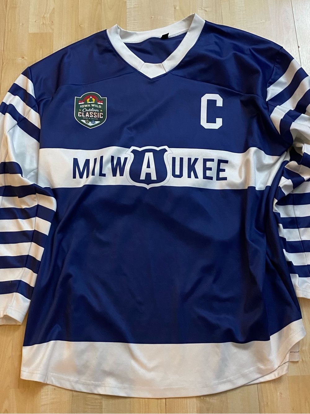 Milwaukee Admirals Zach L’Heureux Iowa Wild Outdoor Classic Men’s 4XL Jersey